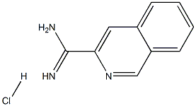 异喹啉-3-甲酰亚胺酰胺盐酸盐 结构式