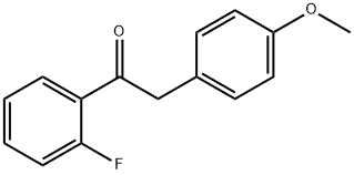 1-(2-Fluorophenyl)-2-(4-Methoxyphenyl)ethanone 结构式