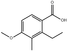 2-乙基-4-甲氧基-3-甲基苯甲酸 结构式
