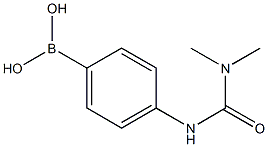 4-(3,3-二甲基脲基)苯基硼酸 结构式