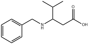 3-(苄氨基)-4-甲基戊酸 结构式