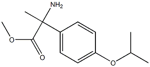 2-氨基-2-(4-异丙氧苯基)丙酸甲酯 结构式