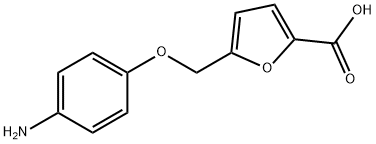 5-[(4-氨基苯氧基)甲基]呋喃-2-羧酸 结构式