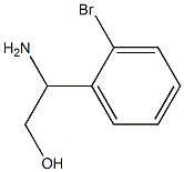 2-氨基-2-(2-溴苯基)乙醇 结构式