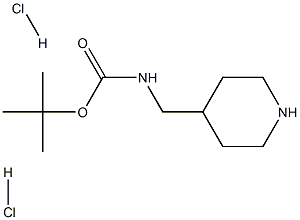 tert-Butyl (piperidin-4-ylMethyl)carbaMate dihydrochloride 结构式