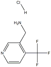 4-三氟甲基-3-吡啶甲胺盐酸盐 结构式