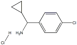 (4-氯苯基)(环丙基)甲胺盐酸盐 结构式