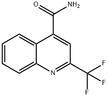 2-三氟甲基喹啉-4-甲酰胺 结构式