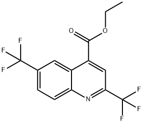 2,6-二(三氟甲基)喹啉-4-甲酸乙酯 结构式