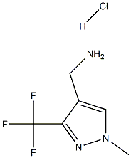 (1-甲基-3-三氟甲基-1H-吡唑-4-基)甲胺盐酸盐 结构式