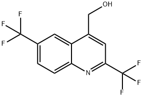 2,6-双(三氟甲基)-4-羟甲基喹啉 结构式