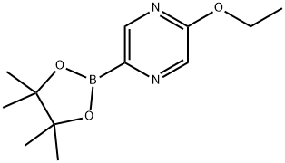 2-乙氧基-5-(4,4,5,5-四甲基-1,3,2-二噁硼烷-2-基)吡嗪 结构式