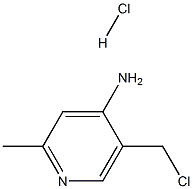 5-chloroMethyl-2-Methyl-pyridine-4-yliaMine HCl 结构式