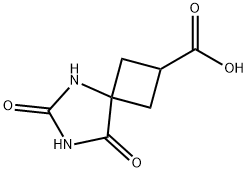 6,8-dioxo-5,7-Diazaspiro[3.4]octane-2-carboxylic acid 结构式