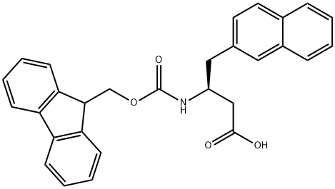 FMOC-S-3-氨基-4-(2-萘基)丁酸 结构式