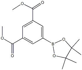 4-(4,4,5,5-四甲基-1,3,2-二氧硼杂环戊烷-2-基)间苯二甲酸二甲酯 结构式
