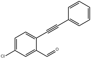 5-氯-2 -(苯基乙炔基)苯甲醛 结构式