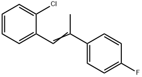 Z-2-(4-氟苯基)-1-(2-氯苯基)丙烯 结构式