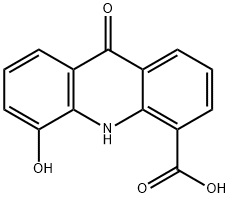 5-hydroxy-9-oxo-9,10-dihydroacridine-4-carboxylic acid 结构式