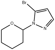 5-BroMo-1-(oxan-2-yl)pyrazole 结构式