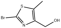 (2-溴-5-甲基噻唑-4-基)甲醇 结构式