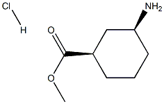 CIS-3-AMINOCYCLOHEXANE-1-CARBOXYLIC ACID 结构式