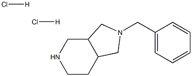 2-苄基八氢-1H-吡咯并[3,4-C]吡啶二盐酸盐 结构式