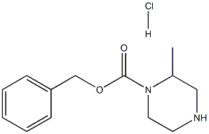 1-N-CBZ-2-甲基哌嗪盐酸盐 结构式