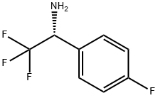 (R)2,2,2-三氟-1-(4-氟苯基)乙胺 结构式