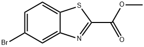 5-溴苯并[D]噻唑-2-甲酸甲酯 结构式