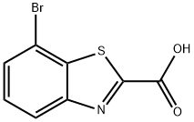 7-溴苯并[D]噻唑-2-甲酸 结构式