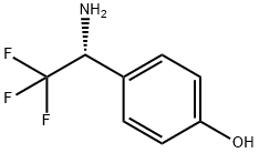 (R)-4-(1-氨基-2,2,2-三氟乙基)苯酚 结构式