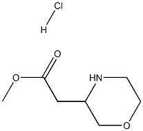 甲基2-(吗啉-3-基)乙酸酯盐酸盐 结构式