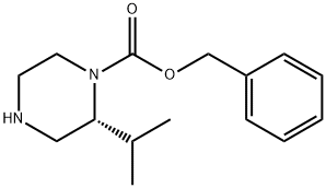 (R)-1-CBZ-2-异丙基-哌嗪 结构式