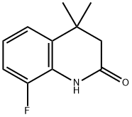 8-氟-4,4-二甲基-3,4-二氢喹啉-2(1H)-酮 结构式