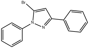 5-溴-1,3-二苯基-1H-吡唑 结构式