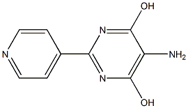 5-Amino-2-(pyridin-4-yl)pyrimidine-4,6-diol 结构式