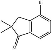 4-溴-2,3-二氢-2,2-二甲基-1H-茚-1-酮 结构式