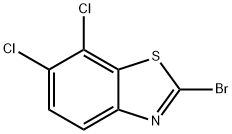 2-溴-6,7-二氯苯并噻唑 结构式