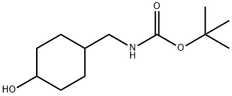 ((4-羟基环己基)甲基)氨基甲酸叔丁酯 结构式