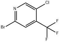 2-溴-5-氯-4-三氟甲基吡啶 结构式