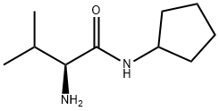 (2S)-2-氨基-N-环戊基-3-甲基丁酰胺 结构式