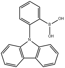 B-[2-(9H-咔唑-9-基)苯基]硼酸 结构式