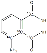LUMINOL-13C4 结构式