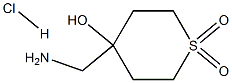 4-氨甲基-4-羟基四氢噻喃-1,1-二氧化物盐酸盐 结构式