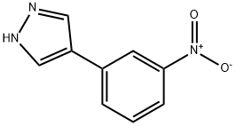 4-(3-硝基苯基)-1H-吡唑 结构式