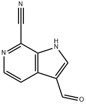 7-Cyano-6-azaindole-3-carbaldehyde 结构式