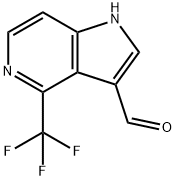 4-(TrifluoroMethyl)-5-azaindole-3-carboxaldehyde 结构式