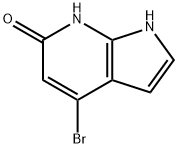 4-溴-1H-吡咯并[2,3-B]吡啶-6-醇 结构式