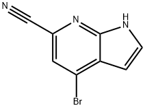 4-BroMo-6-cyano-7-azaindole 结构式